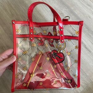 Brighton Celebrate VIP Clear Tote Bag Crossbody Purse with Strap - tote only